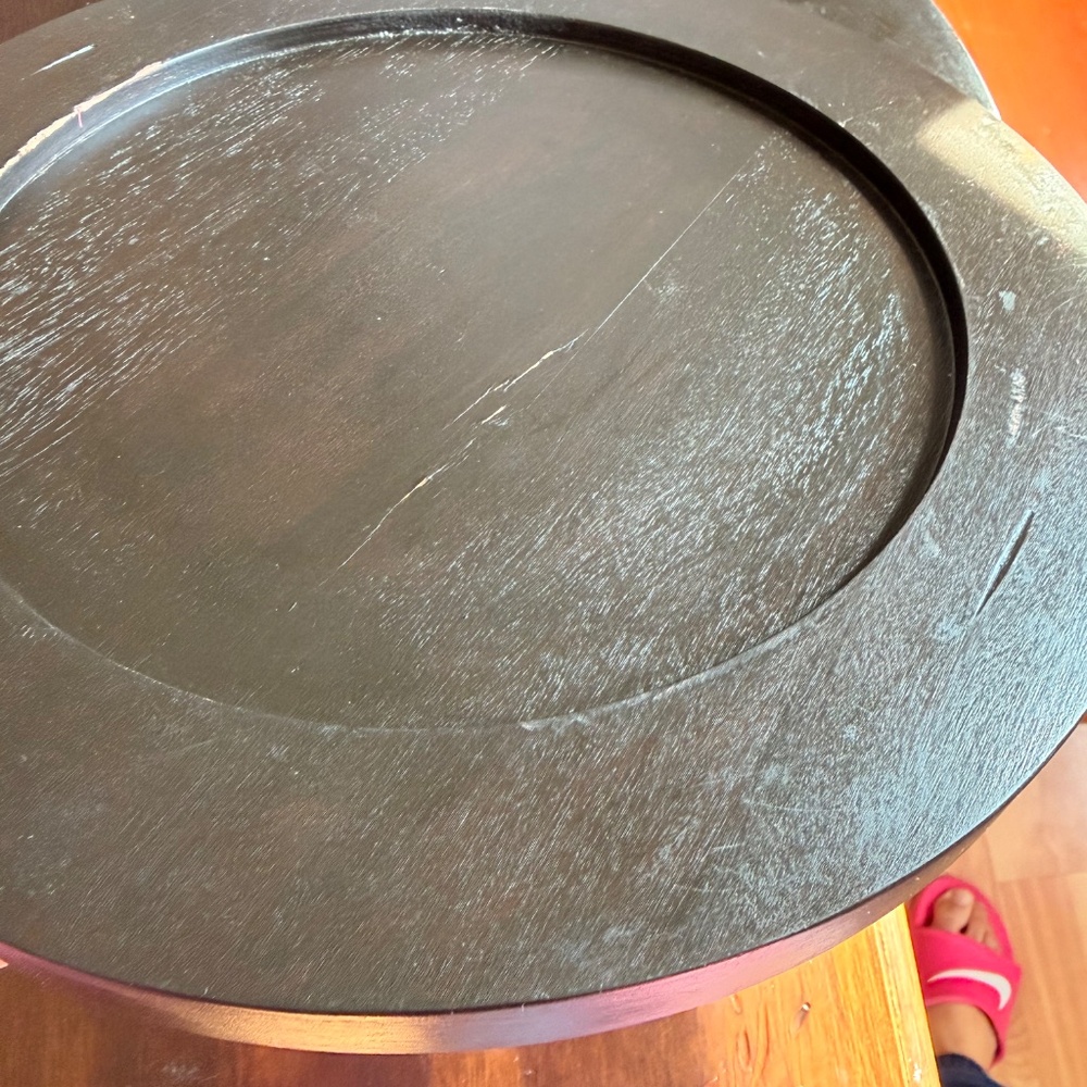 4 wooden pottery barn chargers - Picture 7 of 16